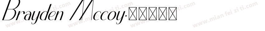 Brayden Mccoy字体转换